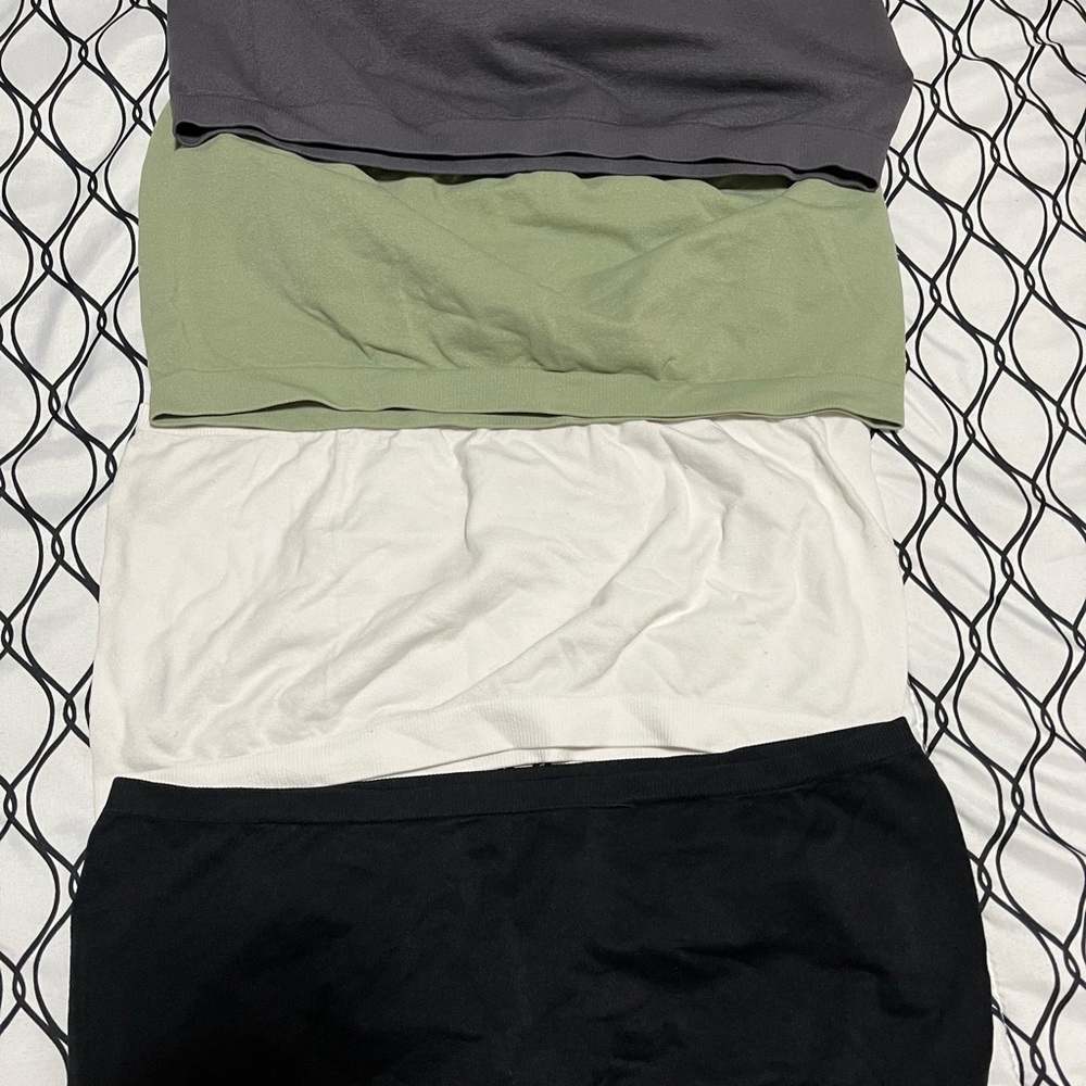 4 pack Tube top bras
